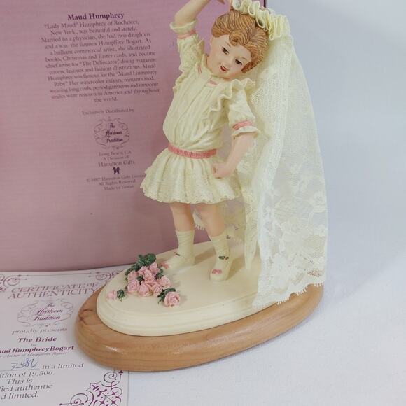1987 Hamilton Gifts "The Bride" H1313 by Maud‎ Humphrey Bogart Figurine - Picture 2 of 6